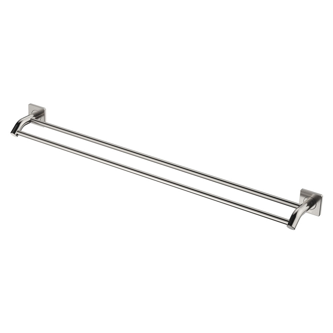 Fienza Sansa Double Towel Rail 900Mm Brushed Nickel 83208Bn
