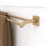 Fienza Sansa Double Towel Rail 900Mm Urban Brass