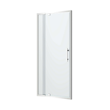 Oceano Louve Square Pivot Front Screen - 900 X 2000 Chrome