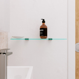 Fienza Tono Glass Shelf 500Mm Brushed Nickel