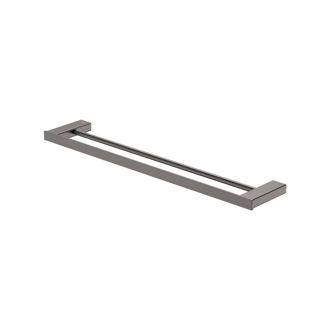 Fienza Tono 610Mm Double Towel Rail - Gun Metal