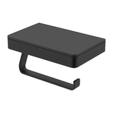 Fienza Tono Toilet Roll Holder With Glass Shelf Sus305 - Matte Black