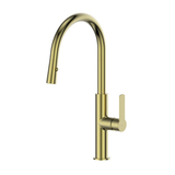 Astro II Pull Down Sink Greens Mixer - Brushed Brass