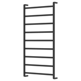 Fienza Koko Heated Towel Rail 60120 Matte Black 9 Bars 600 X 1200 X 100Mm