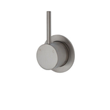 Fienza Kaya Up Wall Mixer With Minimal Round Plate Brushed Nickel