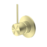 Mecca Shower Nero Mixer Handle Up 80mm Plate - Brushed Gold