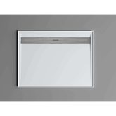 Oceano Stonelite Urban MKII Shower Base Rear Outlet with Stainless Steel Channel - 900 x 900mm