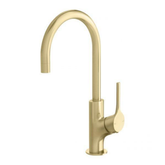 Vivid Slimline Oval Sink Phoenix Mixer 160mm Gooseneck - Brushed Gold
