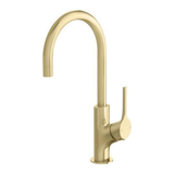 Vivid Slimline Oval Sink Phoenix Mixer 160mm Gooseneck - Brushed Gold