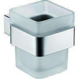 Koko Glass Tumbler & Holder Chrome