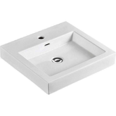 Aspire Unity Square Slimline Above Counter Basin 1 Tap Hole