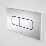 Invisi II Oval Dual Caroma Flush Button Panel Pack Satin