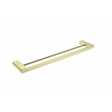 Nero Bianca Double Towel Rail 600Mm - Brushed Gold