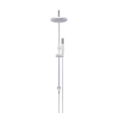 Meir Round Combination Shower Rail 200Mm Rose Single Function Hand Shower - Polished Chrome