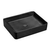 Luciana Matte Black Above Counter Fienza Basin
