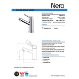 Dolce Basin Nero Mixer Angel Spout Shower - Chrome