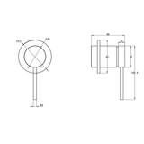 Aspire Air Shower/Bath Mixer - Brushed Brass