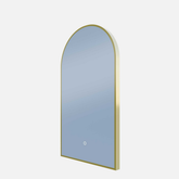 A Series Arch Backlit Remer Mirror - Nordic Gold Frame