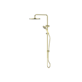Greens Ashmore Bubblejet Twin Rail Shower Pvd Brushed Brass