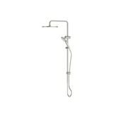 Greens Ashmore Bubblejet Twin Rail Shower Pvd Brushed Nickel