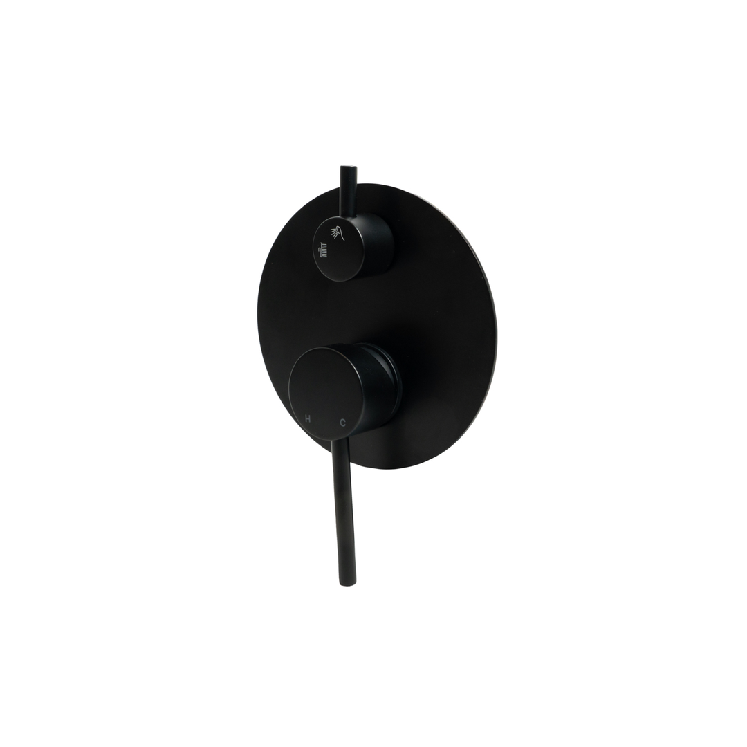 Aspire Within Pin Lever Shower-Divertor Mixer - Matte Black