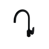 Aspire Midnight Gooseneck Sink Mixer Swivel - Matte Black