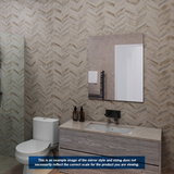 Jackson Square Polished Edge Thermogroup Mirror 750X750mm - Glue to Wall