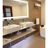 Backlit Rectangular Thermogroup Mirror With Border Cool Light Includes Thermogroup Mirror Demister - 1200x800x45mm 66Watts