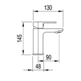 Axus Basin Arcisan Streamline Mixer - Satin Nickel