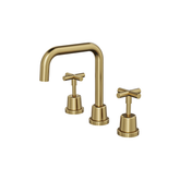 Aspire Air Cross Handle 3 Piece Basin Set - Brushed Brass