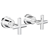 Aspire Air Cross Handle Wall Top Assemblies - Chrome