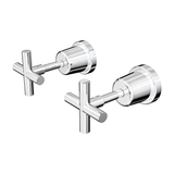 Aspire Air Cross Handle Wall Top Assemblies - Chrome