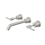 Aspire Air Lever Handle 3 Piece Basin/Bath Set - Brushed Nickel
