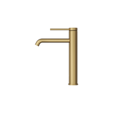 Aspire Air Pin Lever Tall Basin Mixer - Brushed Brass