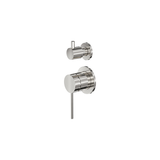Aspire Air Shower/Bath Mixer Diverter (Separate Plate) - Brushed Nickel