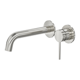Aspire Air Wall Basin/Bath Mixer (Separate Plate) - Brushed Nickel