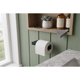 Aspire Midnight Toilet Roll Holder - Matte Black