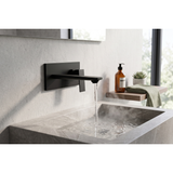 Aspire Midnight Wall Mixer W/T Spout - Matte Black