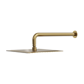 Aspire Nuovo Overhead Shower With Arm (300mm Head 400mm Arm) - Brushed Brass