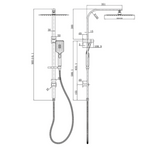 Aspire Air Shower Twinner 300mm Head - Brushed Brass