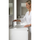 Aspire Unity II 750 Vanity 1 Tap Hole W/Hung C/W Sq Ceramic Top - White