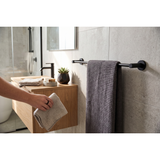 Aspire Within 600Mm Single Towel Rail - Matte Black