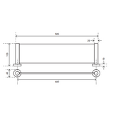 Aspire Within Glass Shelf - Matte Black
