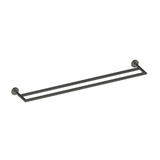 Zola Double Greens Towel Rail 650Mm - Gunmetal
