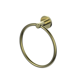 Zola Greens Towel Ring - Brushed Brass