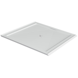 Oceano Stonelite Eco Shower Base Centre Outlet Chrome Waste - 1200 X 900