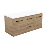 Fienza Carmen 1200 Dbl Wall Hung Vanity 2D/2Dr Cabinet Only