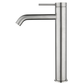 Bella Vista Mica Tall Basin Mixer Curved Spout - Brushed Nickel