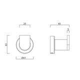 Gareth Ashton Premium Abey Robe Hook Chrome