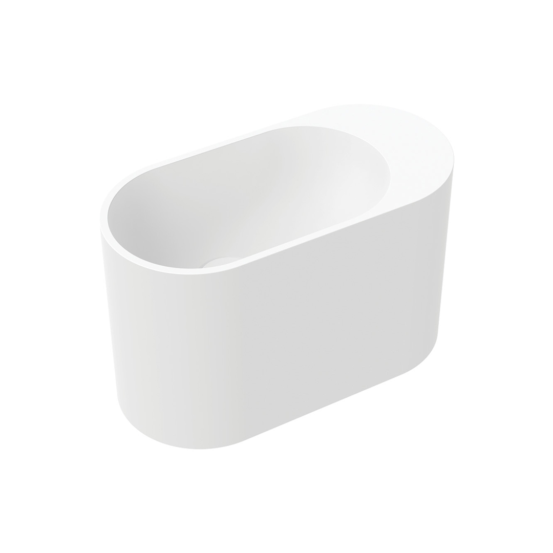 Fienza Ari Wall Hung Solid Surface Basin Nth 450X220X280mm - Matte White